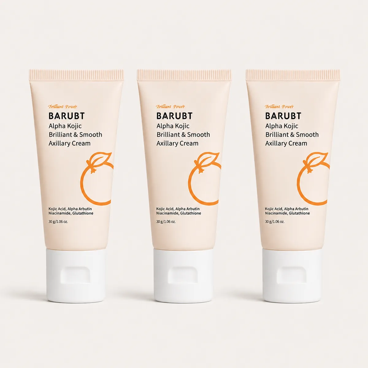 Three 30 g undim brightening cream tubes, the 90-day pack